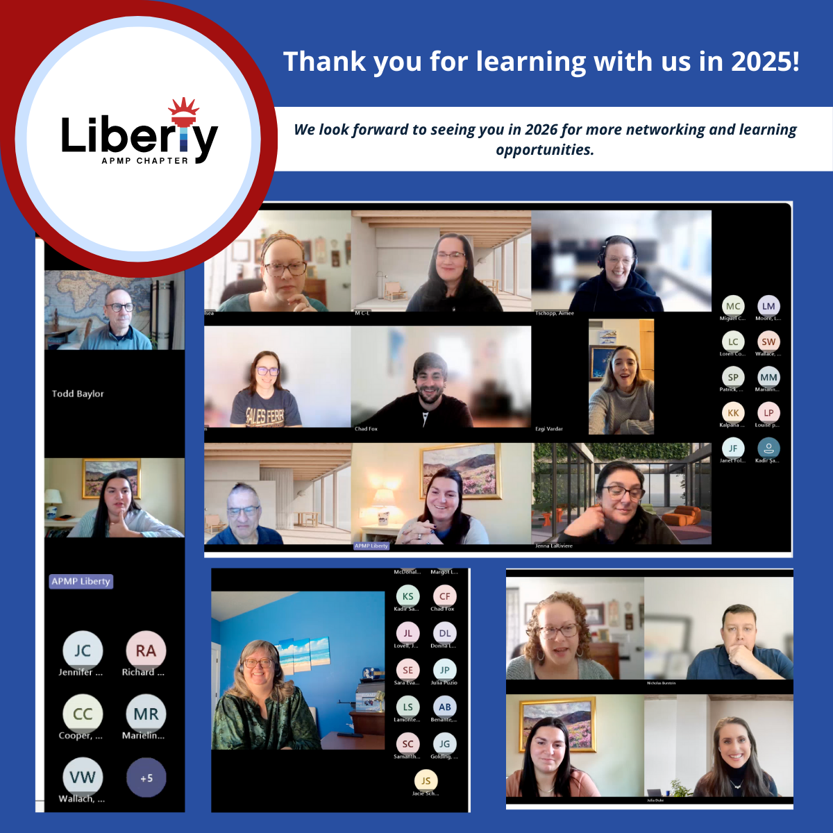 Thank you members for a great 2025!